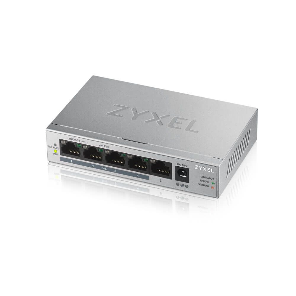 Zyxel Switch 4 ports giga POE 1PORT giga, 1 GB
