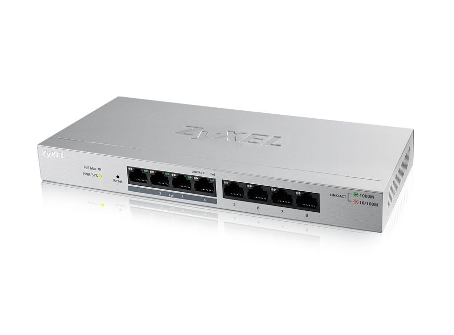 Zyxel Switch 4 ports giga POE /4 ports