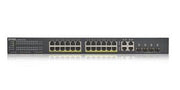 Zyxel Switch hybride 24 ports POE+4 combo 375W, 1 GB, NebulaFlex