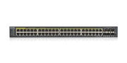 Zyxel Switch hybride 44 ports POE+4 combo 375W, 1 GB, 4 SFP+