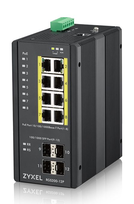Zyxel 8 ports gbps RJ45 POE 4 gbps SFP 240W, 1 GB
