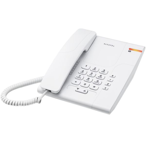Alcatel Temporis 180 – Téléphone de bureau filaire blanc – ATL1407747