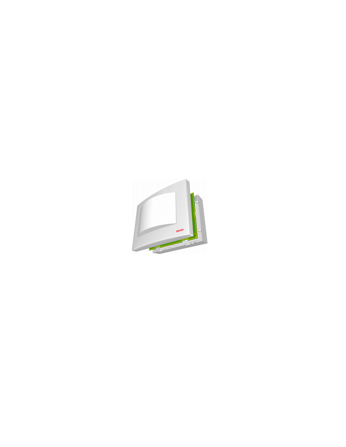 Ascom NICL2 - Hublot de chambre 4 sections esclave teleCARE IP - NICL2-WSA