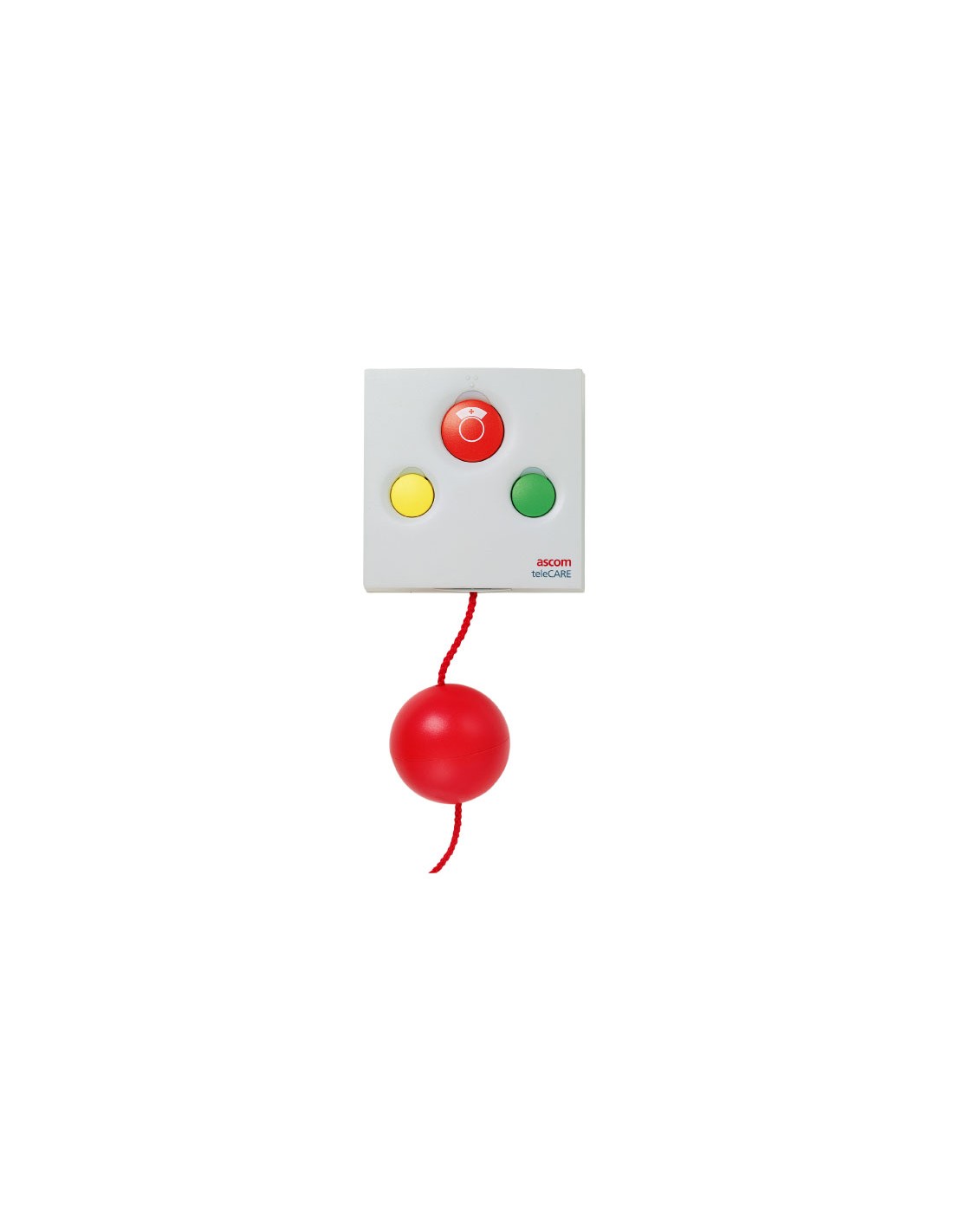 Ascom - Bouton d'appel sanitaire avec cordelette 3 boutons teleCARE - NIPC-W3A