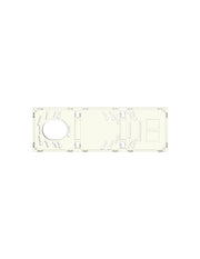 Ascom - Plaque de fixation grise pour triple modules teleCARE IP - R280924