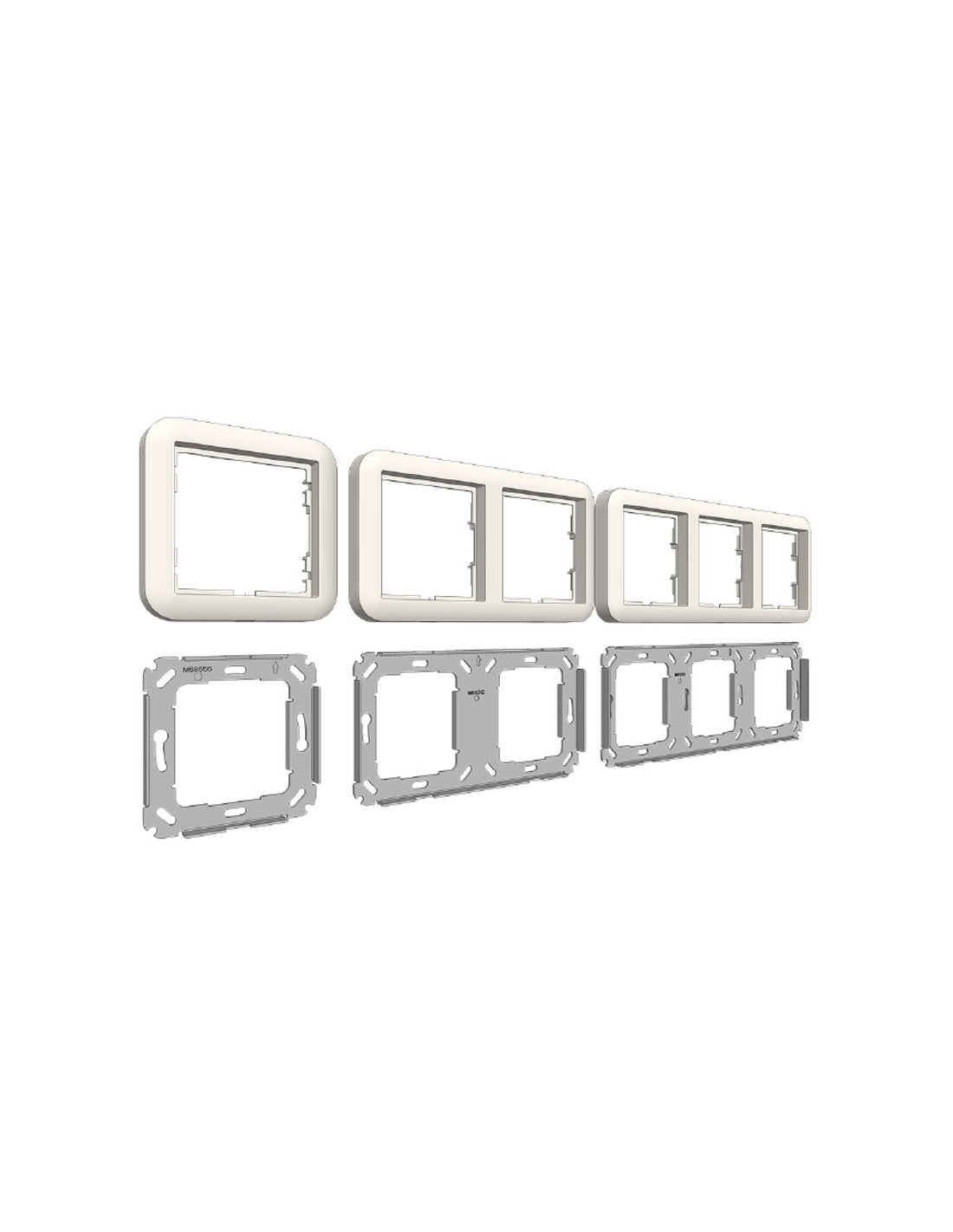 Ascom - Plaque de fixation 1 module pour boîtier européen - NUF1U-HE