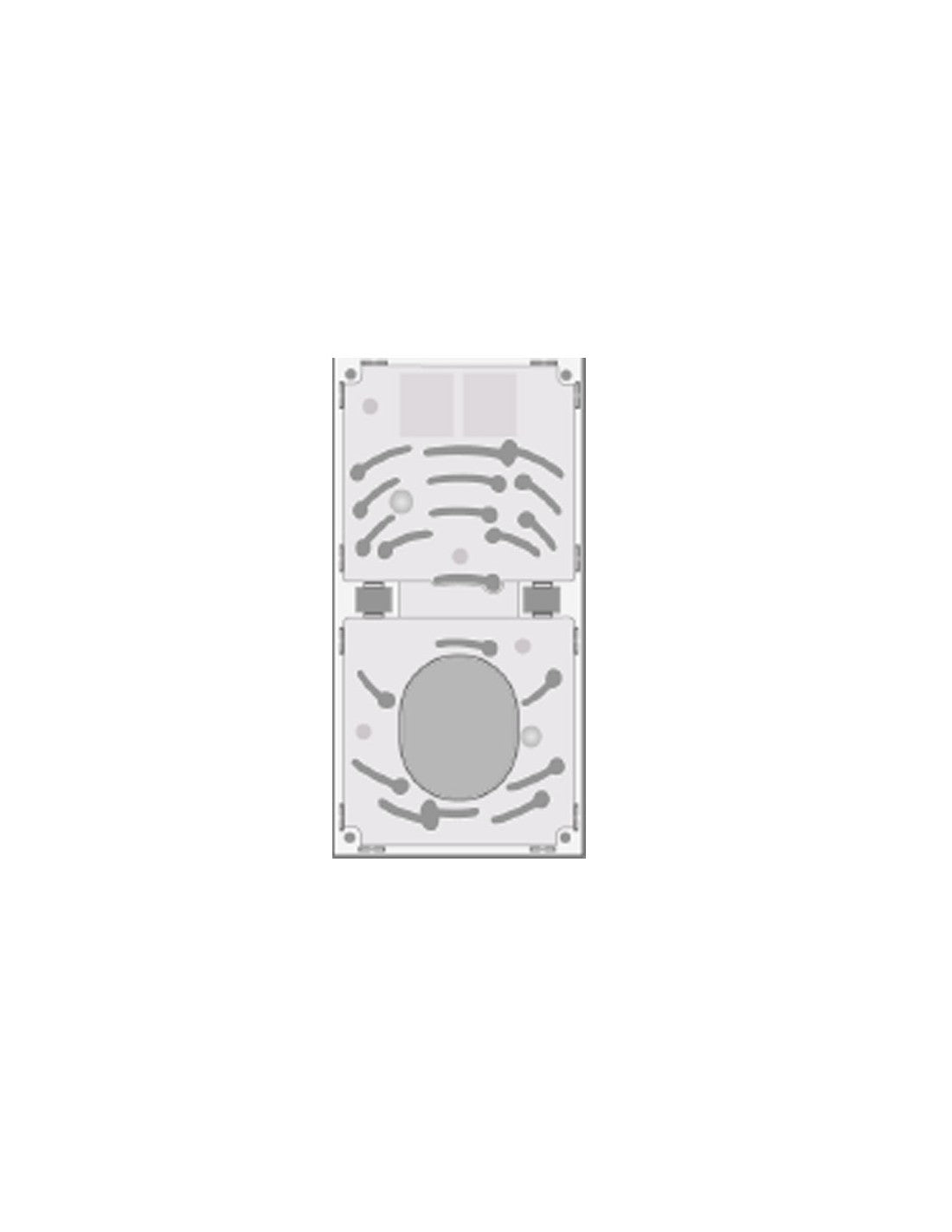 Ascom - Plaque de fixation pour double modules teleCARE - R281146