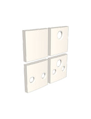 Ascom - Support face avant blanc 1 bouton - 660229