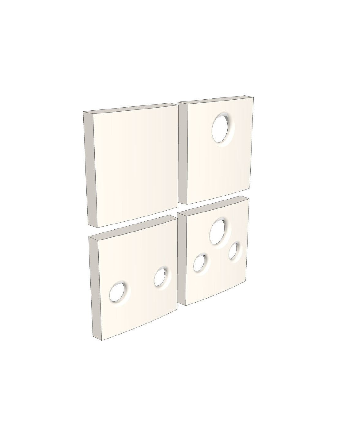 Ascom - Support face avant blanc 1 bouton - 660229