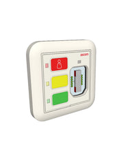 Ascom - Unité d'appel 3 boutons passive rétro-éclairée avec relais magnétique - NUBM3P-HE