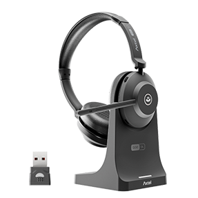 Axtel ONE BT - Casque stéréo Bluetooth avec base de charge - AXH-ONEBTD-CB