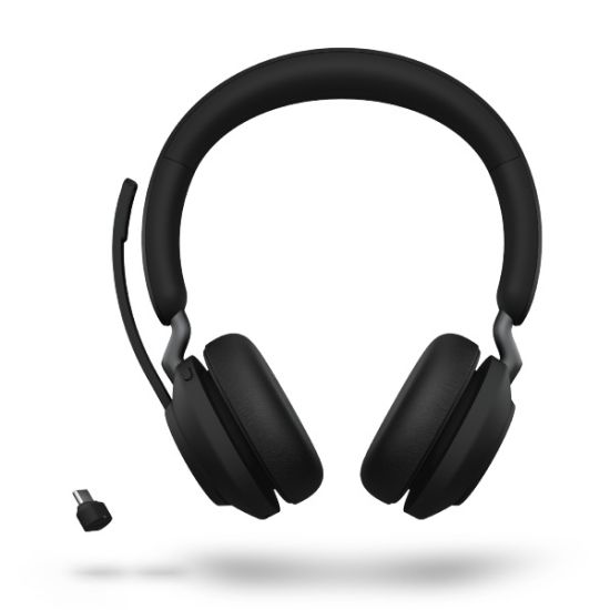 Jabra Evolve2 65 - Casque sans fil stéréo Microsoft Teams avec base de chargement - 26599-999-889