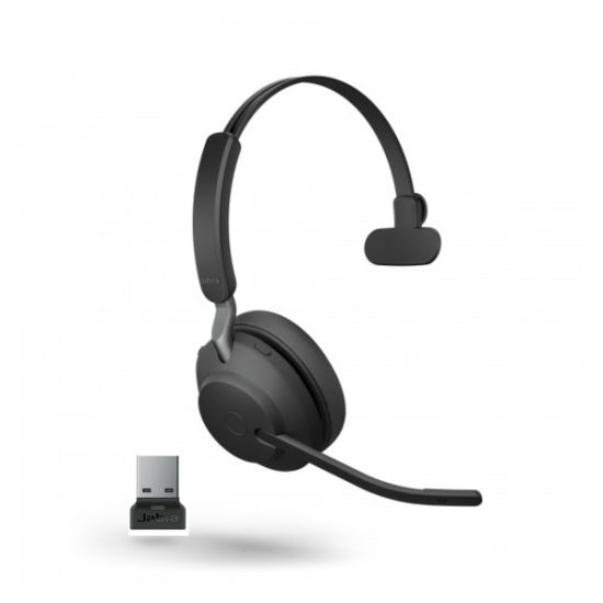Jabra Evolve2 65 - Casque sans fil mono MS Teams avec base chargeur - 26599-899-989