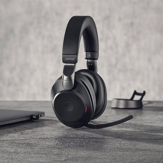 Jabra Evolve2 85 - Casque sans fil stéréo MS Teams avec base chargeur - 28599-999-889