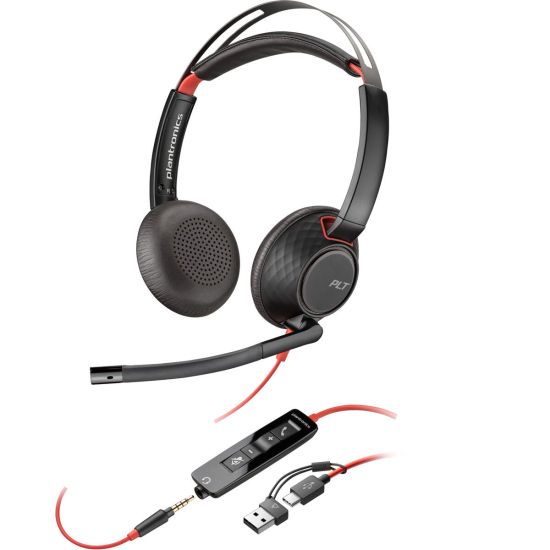 Poly Blackwire 5220 - Casque stéréo USB-C/USB-A jack 3,5mm certifié Google Meet - 8X231AA - 8X231AA