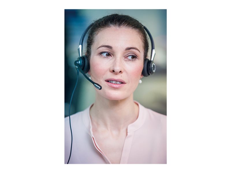 Jabra BIZ 2400 II Duo - Micro-casque filaire antibruit pour centres de contact - 2409-720-209