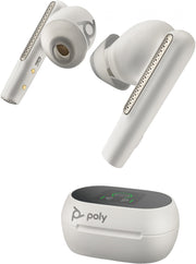 Poly Voyager Free 60/60+ - Écouteurs stéréo Bluetooth Microsoft Teams certifiés blanc (2 pièces) - 8L5B0AA - 8L5B0AA