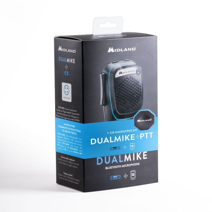 CB Hands Free Kit Microphone Midland – Version Dual Mike – 4 Pin – C1283.04