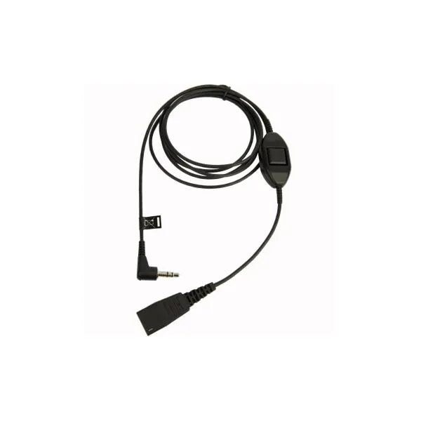 Cable Jabra pour Alcatel 1.5 m avec plug 3.5 mm & bouton prise de ligne