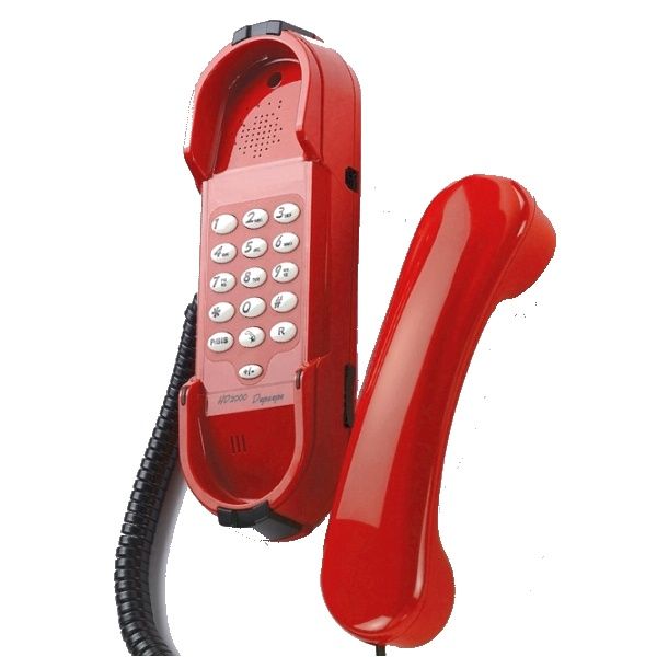 Depaepe HD 2000 - Téléphone analogique avec clavier rouge - PA000R