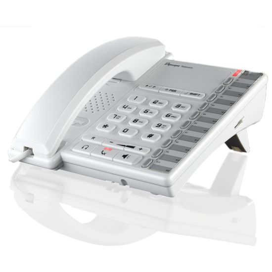 Depaepe Premium 200 - Téléphone hôtelier analogique blanc - PP200P