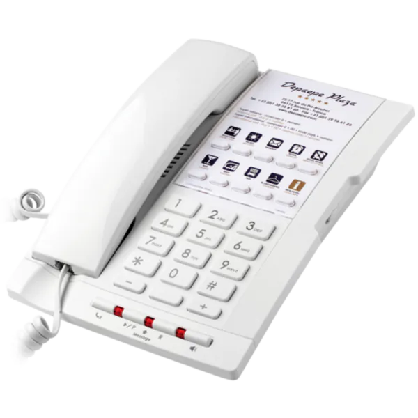Depaepe Premium Hotel 10 - Poste hôtelier 10 touches blanc - PY910C