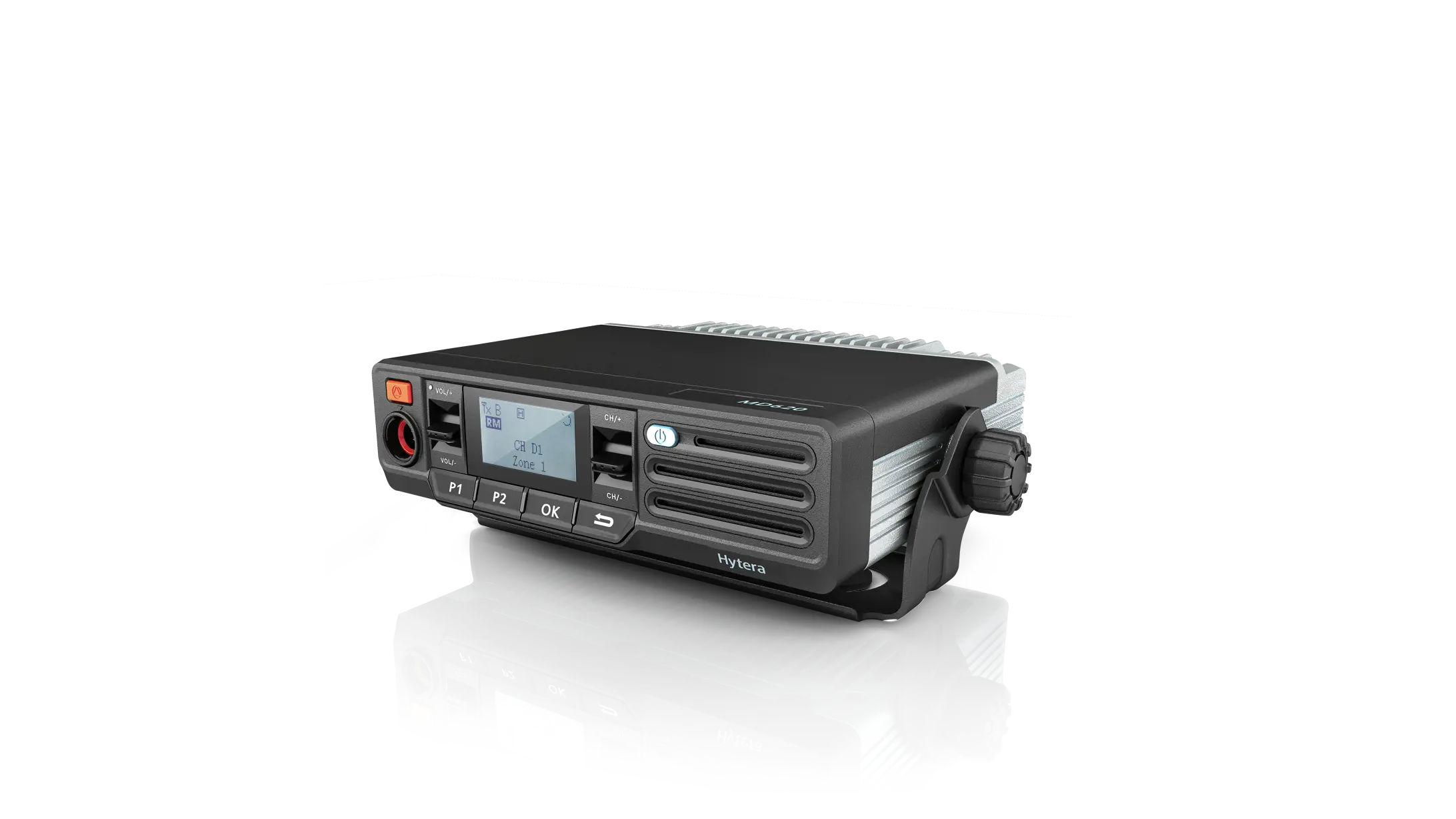 Hytera MD625 - Radio mobile DMR véhicule écran LCD 1-45W IP54 Bluetooth