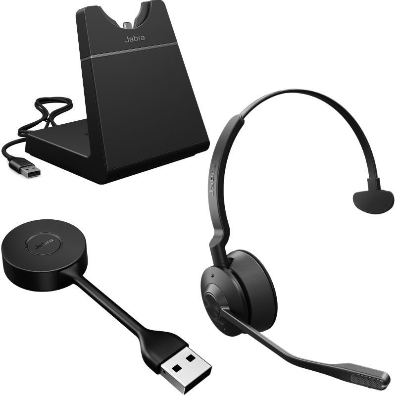 Jabra Engage 55 SE - Casque sans fil mono DECT avec base - 9653-415-111
