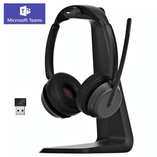 EPOS IMPACT 1061T ANC - Casque Bluetooth stéréo certifié Microsoft Teams avec réduction active du bruit