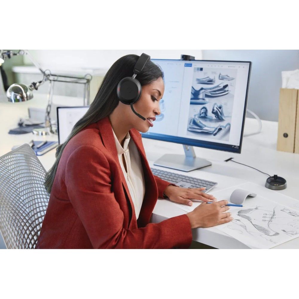 Jabra Evolve2 75 - Casque sans fil stéréo avec dongle USB-A - 27599-989-999