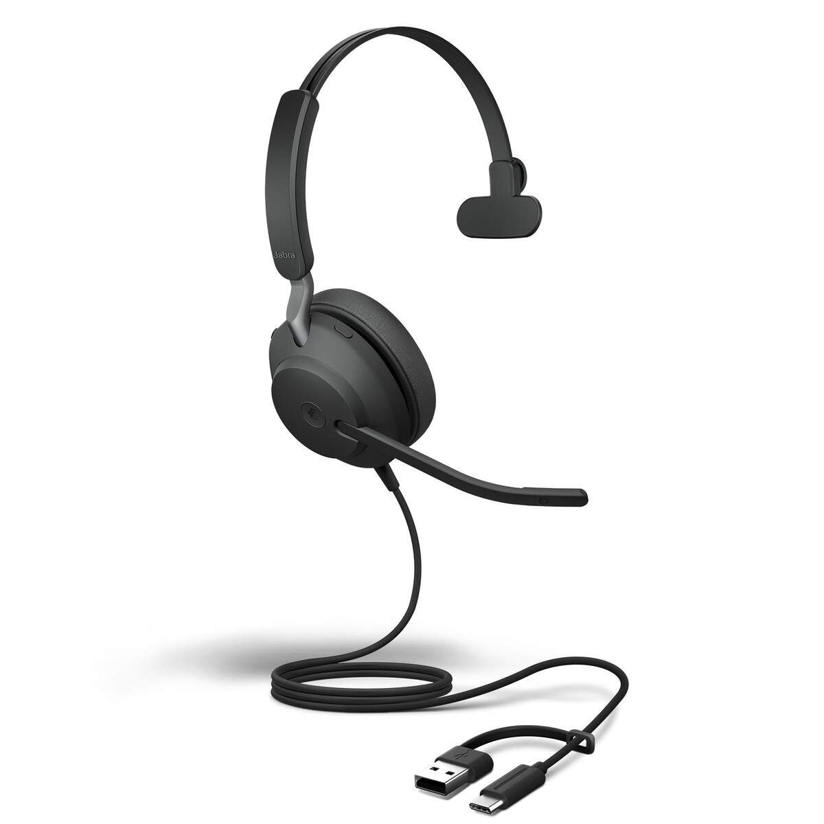 Jabra Evolve2 40 SE - Casque filaire USB mono pour appels professionnels - 24189-889-799