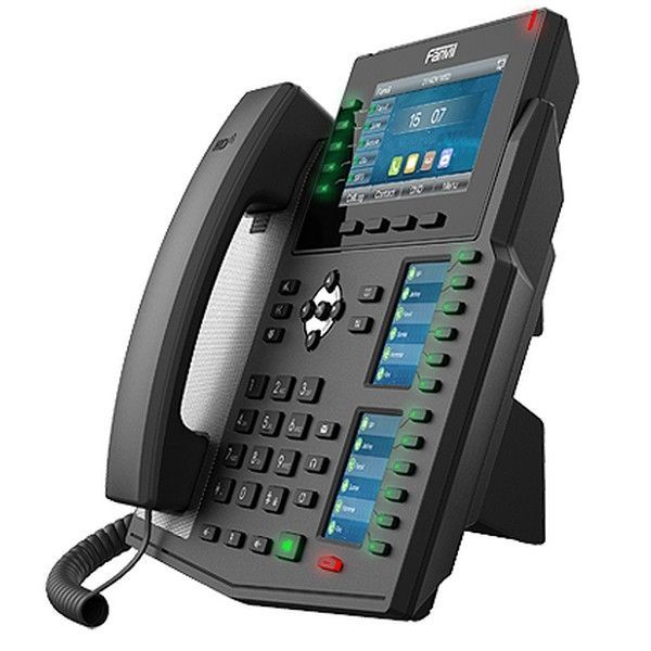 Fanvil X6U – Téléphone IP professionnel avec triple écran et Bluetooth