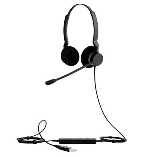 Jabra BIZ 2300 Duo USB - Casque filaire stéréo antibruit pour centres d'appels - 2399-829-109