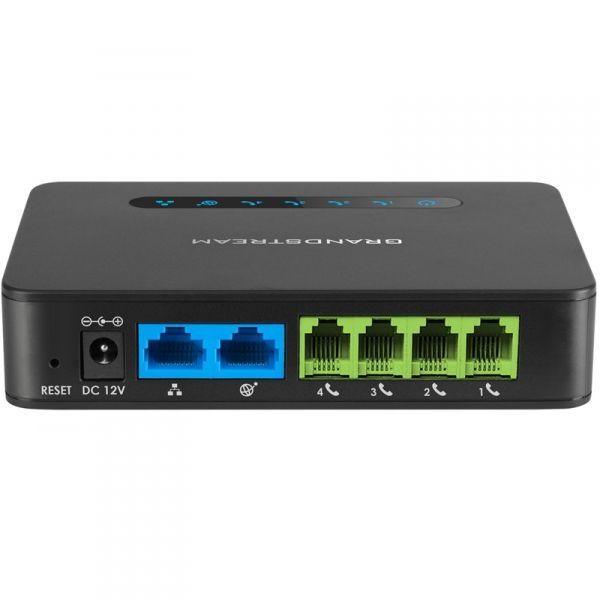 HT814 v2 Grandstream – Passerelle VoIP 4 ports FXS avec LED et routeur Gigabit