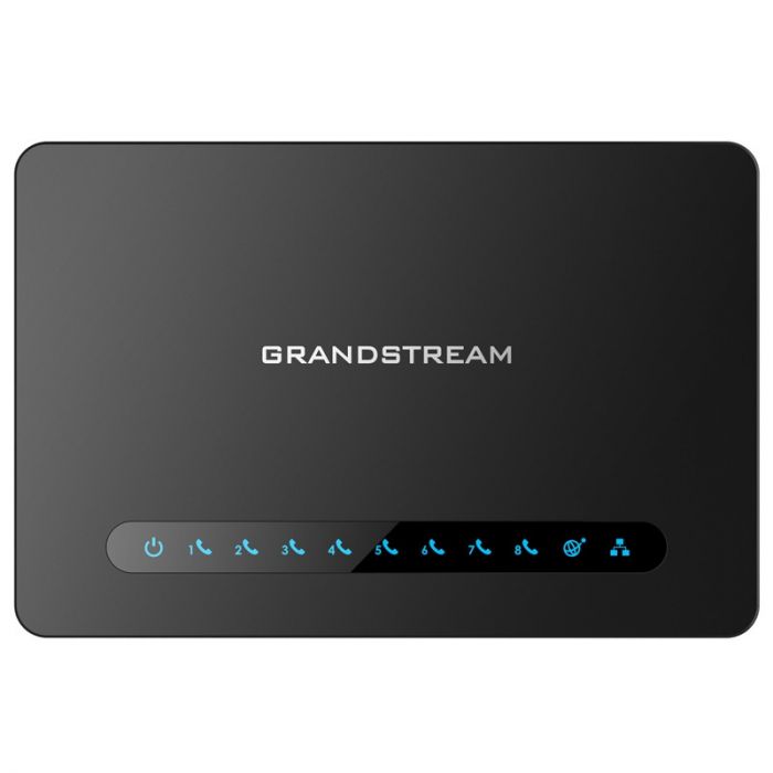 HT818 v2 Grandstream – Passerelle VoIP 8 ports FXS avec LED et routeur Gigabit