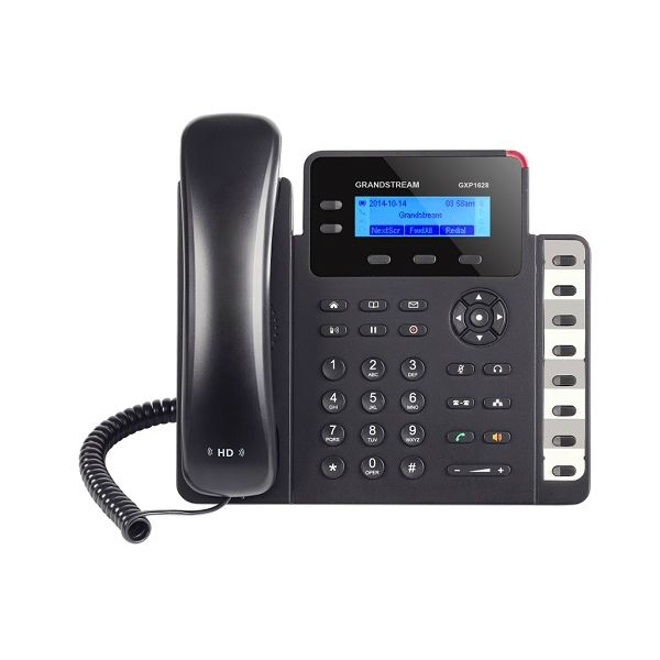 GXP1628 Grandstream – Téléphone IP 2 comptes SIP avec ports Gigabit et 8 touches BLF