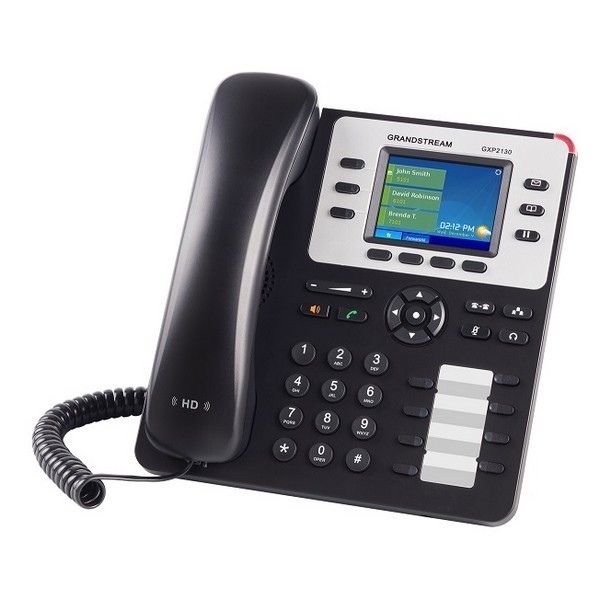 GXP2130 Grandstream – Téléphone IP 3 comptes SIP avec écran couleur et BLF