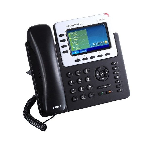 GXP2140 Grandstream – Téléphone IP 4 comptes SIP avec écran couleur 4,3" et 20 BLF