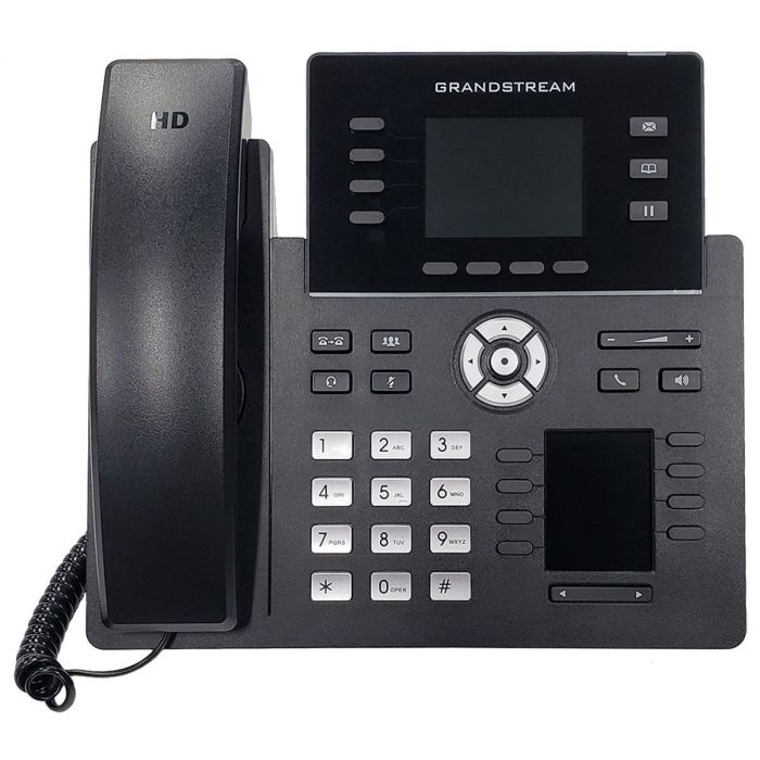 GRP2614 Grandstream – Téléphone IP 4 lignes avec double écran couleur, Wi-Fi et Bluetooth