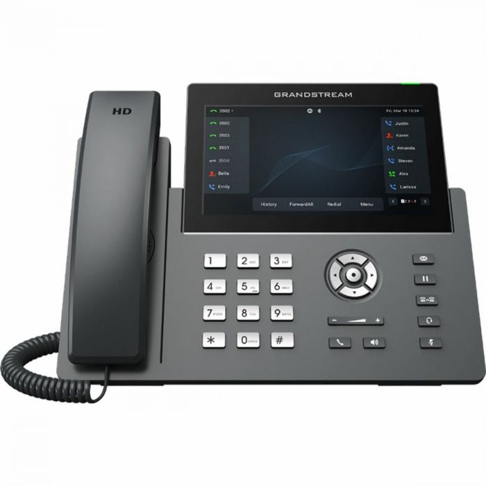 GRP2670 Grandstream – Téléphone IP haut de gamme 12 lignes avec écran tactile 7", Wi-Fi 6 et Bluetooth