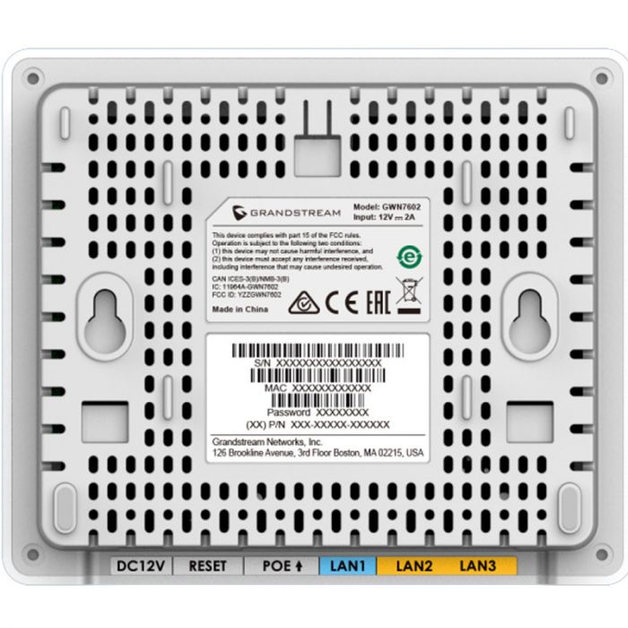 GWN7604 Grandstream – Point d’accès Wi-Fi 6 AX3000 avec switch PoE intégré