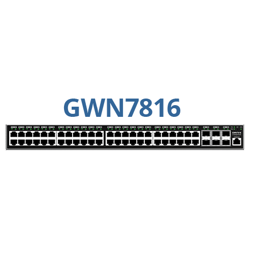 Grandstream GWN7816(P) – Switch administré L3 48 ports Gigabit avec 6 SFP+ et PoE++