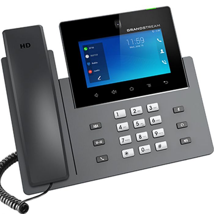 GXV3450 Grandstream – Visiophone IP Android 16 lignes avec écran 5" et caméra intégrée
