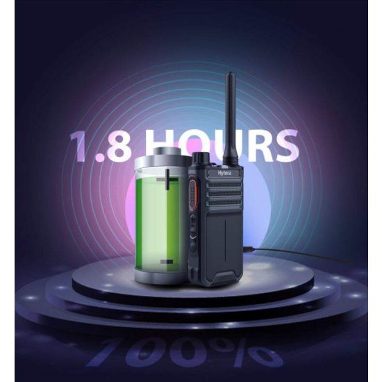 Hytera BP515LF - Radio DMR+Analogique PMR446 sans licence IP54 256 canaux USB-C