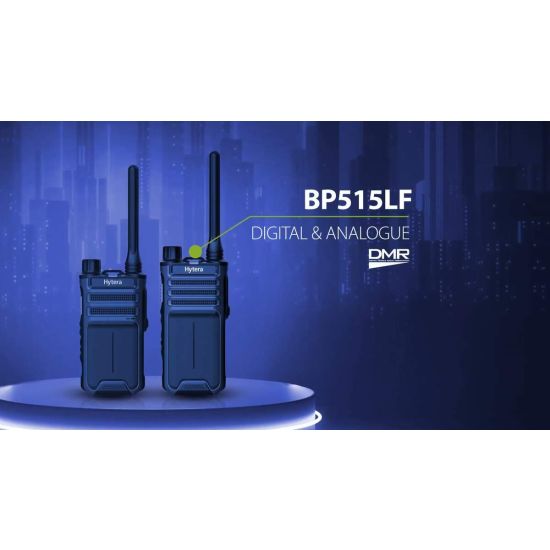 Hytera BP515LF - Radio DMR+Analogique PMR446 sans licence IP54 256 canaux USB-C