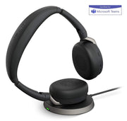 Jabra Evolve2 65 Flex MS - Casque sans fil stéréo avec socle de charge - 26699-999-889