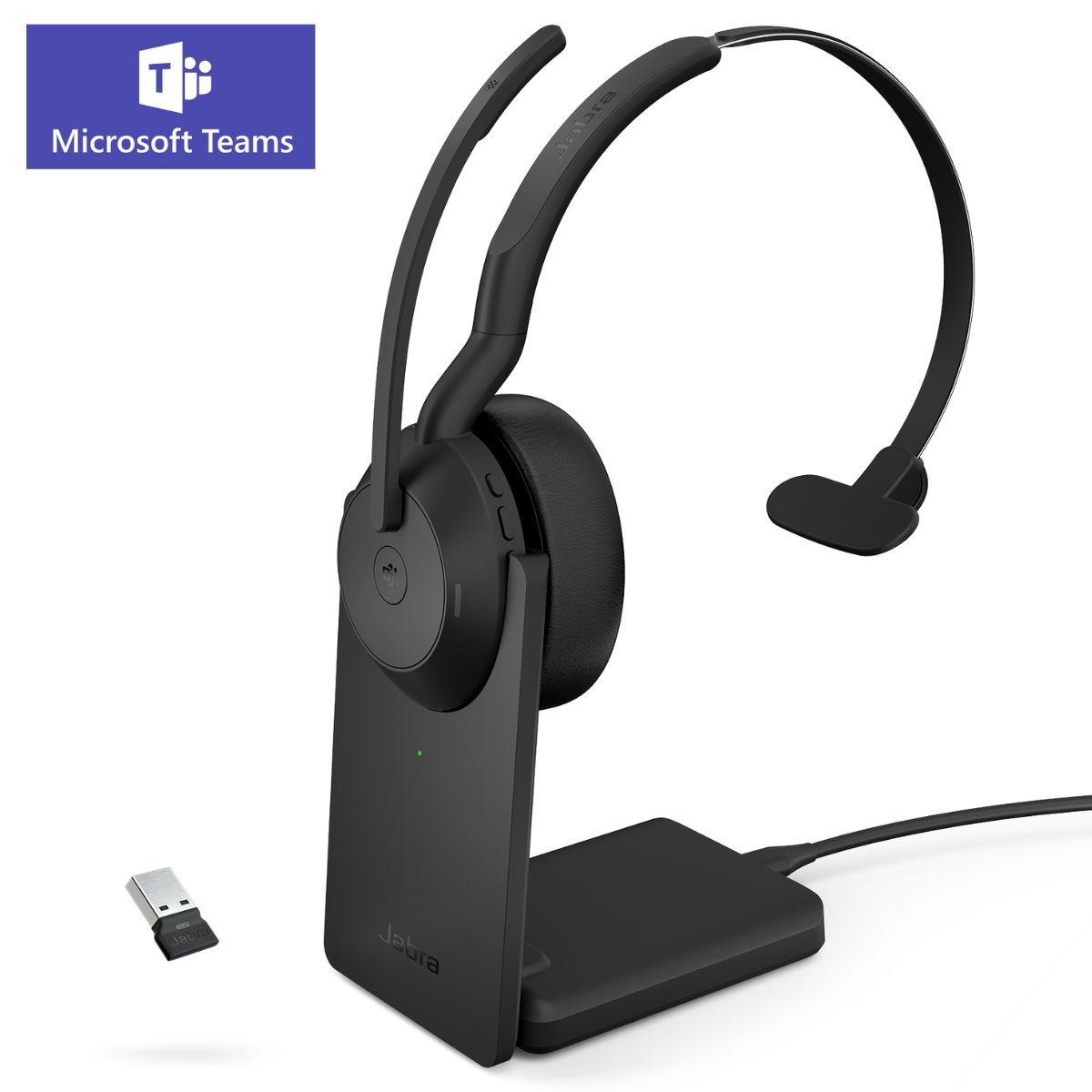 Jabra Evolve2 55 Mono MS - Casque sans fil mono Microsoft Teams - 25599-899-989