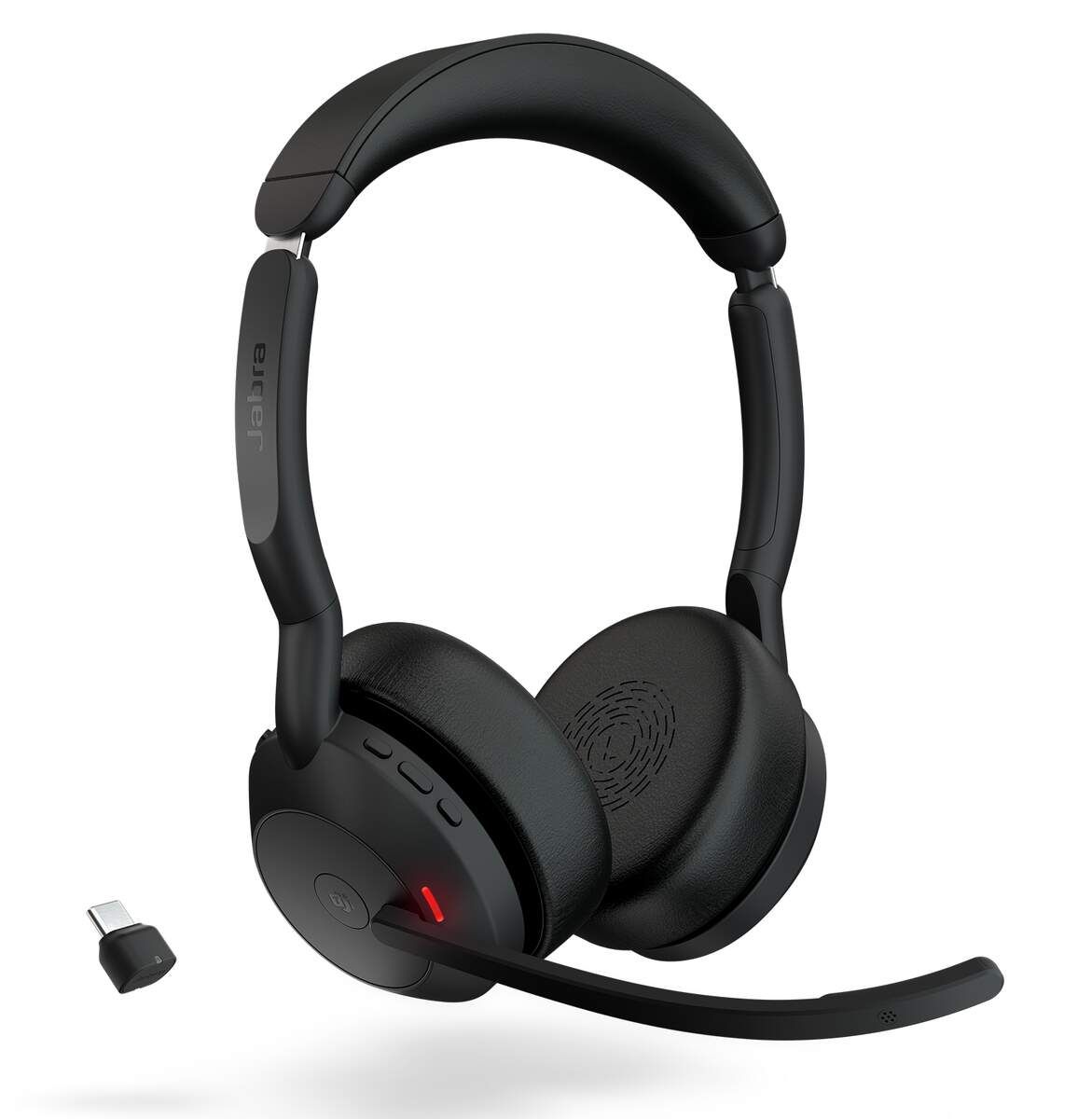 Jabra Evolve2 55 - Casque sans fil Bluetooth stéréo MS Teams avec base chargeur - 25599-999-889