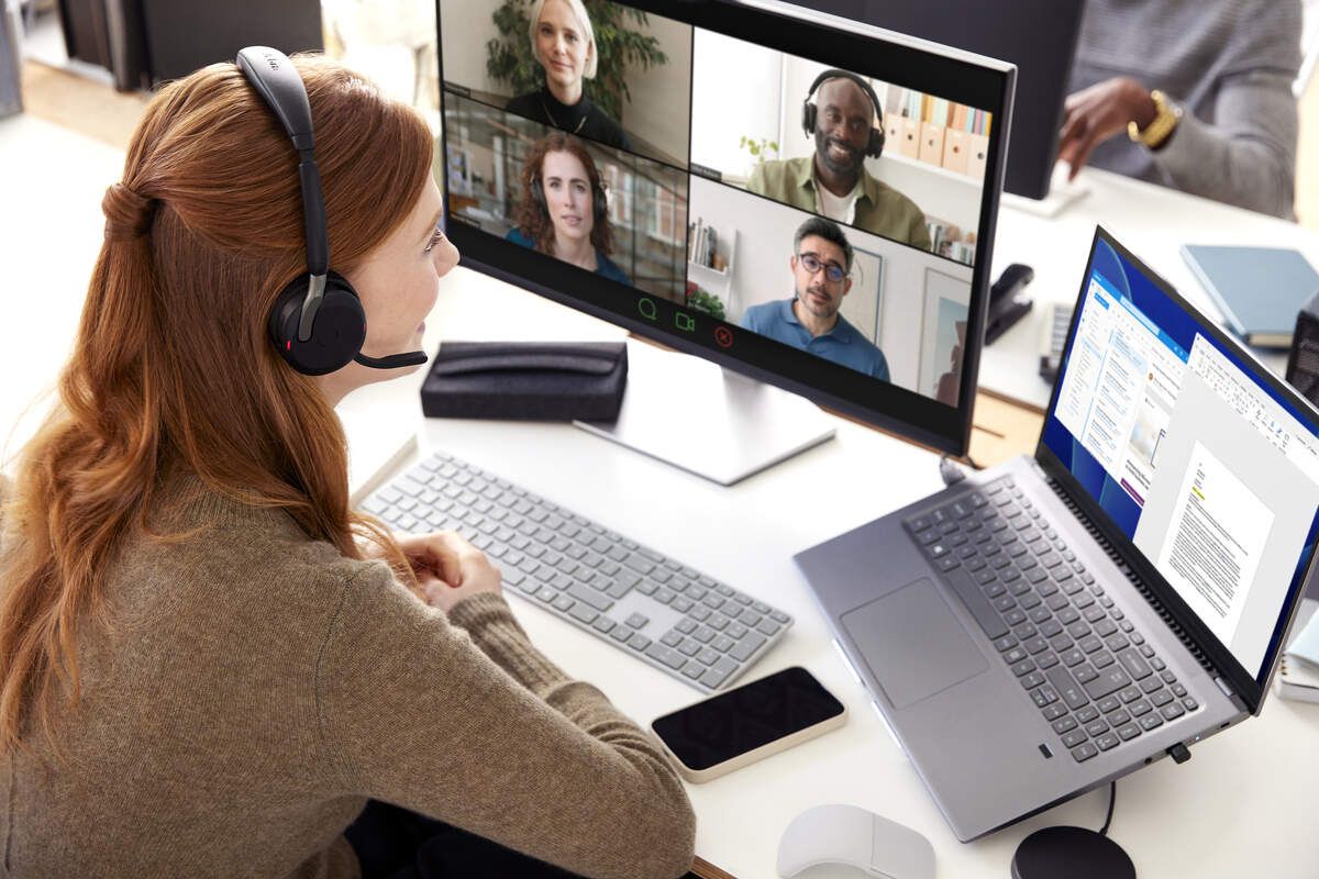 Jabra Evolve2 65 Flex UC - Casque sans fil stéréo avec dongle USB-A - 26699-989-999