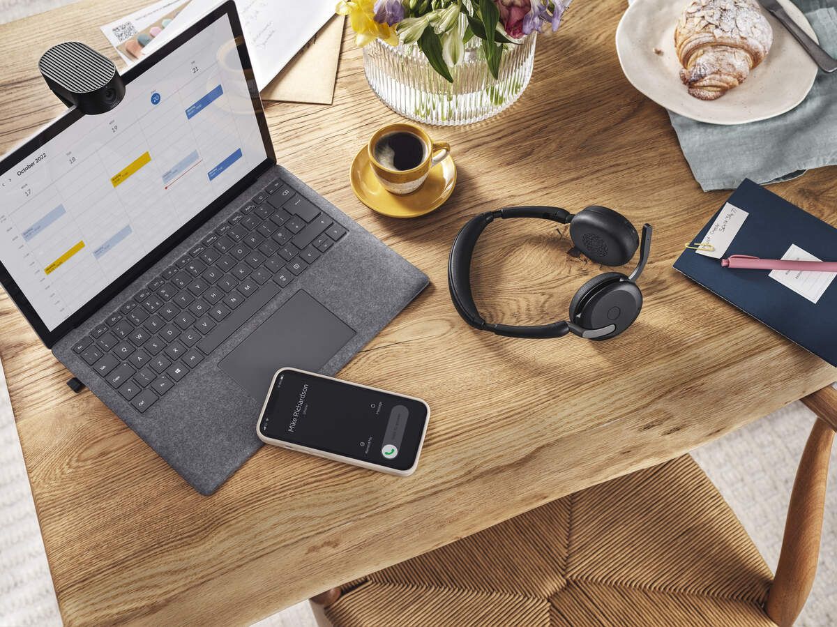 Jabra Evolve2 65 Flex UC - Casque sans fil stéréo avec dongle USB-A - 26699-989-999